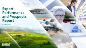Bord Bia Export Performance and Prospects report 2024-2025 cover image.
