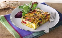 Baked Frittata with Roasted Vegetables