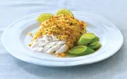 Cheesy Crumbed Hake