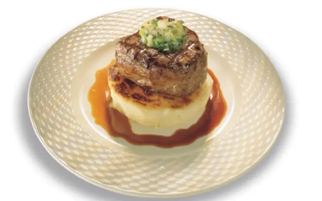 Fillet of Organic Beef with Organic Potato Cake & Herby Butter