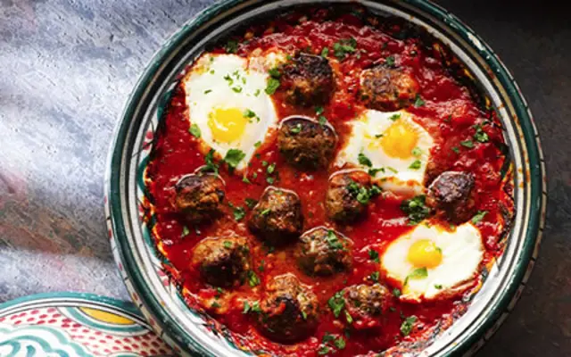 Moroccan Style Meatballs in Tomato Sauce
