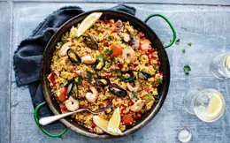 Mussel and Bacon Paella