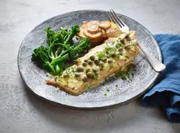 Pan-Fried Ray with Capers