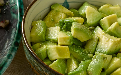 Tomato, Red Onion and Avocado Salad