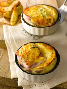 Bacon, Eggs and Spinach Pies
