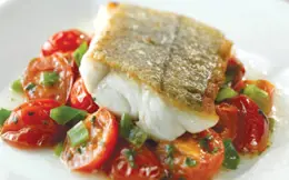 Haddock with Warm Tomato Relish