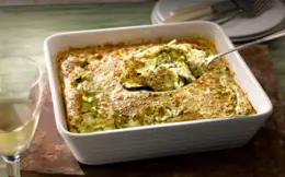 Simple Souffle with Courgettes and Herbs