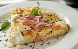 Smoked Salmon and Cream Cheese Frittata