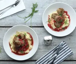 Pork and Mushroom Blend Meatballs