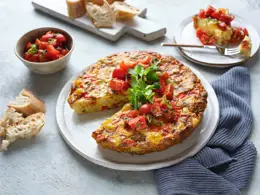 Potato, Red Pepper, Cumin and Mustard Seed Frittata