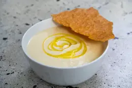 Mark’s Cauliflower Soup with Cheesy Crisps