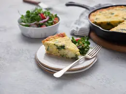 Crab, Spinach and Potato Frittata