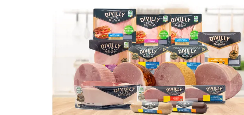 Selection of Divilly's Meat products