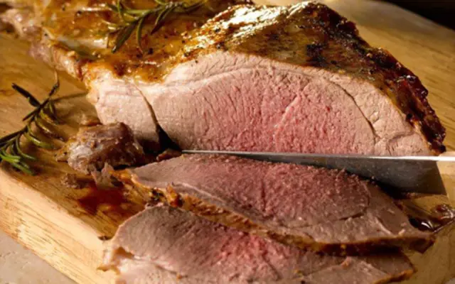 Butterfly Leg of Lamb with Tomato and Cucumber Salad