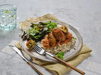 Lamb Koftas Baked in Tomato Sauce