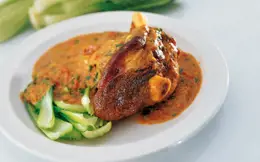 Shank of Lamb in a Thai Curry Sauce