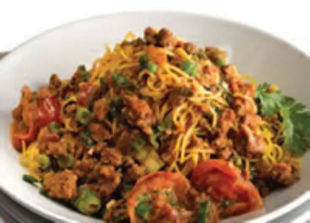Thai Chilli Mince With Stir-Fry Noodles