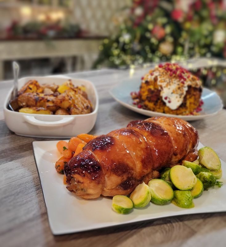 Neven's Turkey Roulade with Maple Glaze